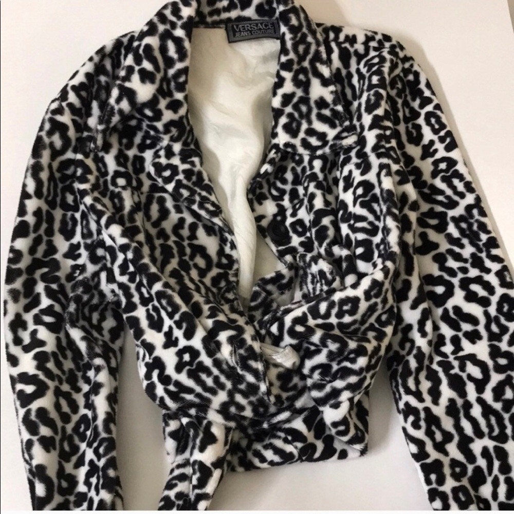 Vintage VERSACE Animal print top